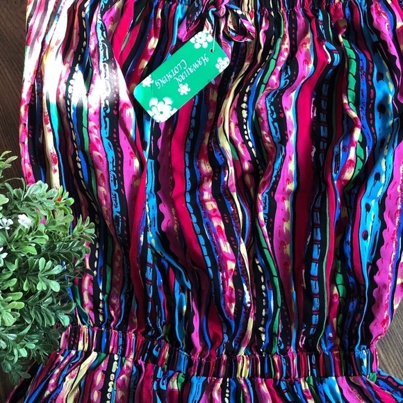 🎄 Hawaiian clothing romper shorts  colourful SZ S/M - Picture 4 of 9